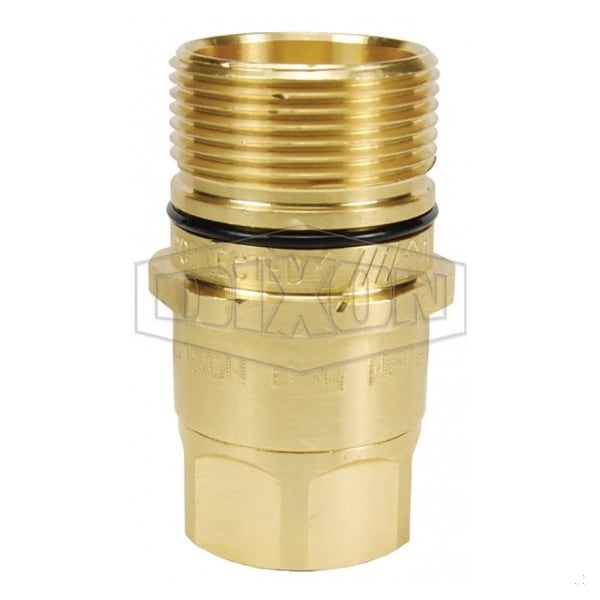 Dixon DQC W Wingstyle Interchange Female Plug, 1/2-14 Nominal, Female BSPP, Brass W6BF4-B - main